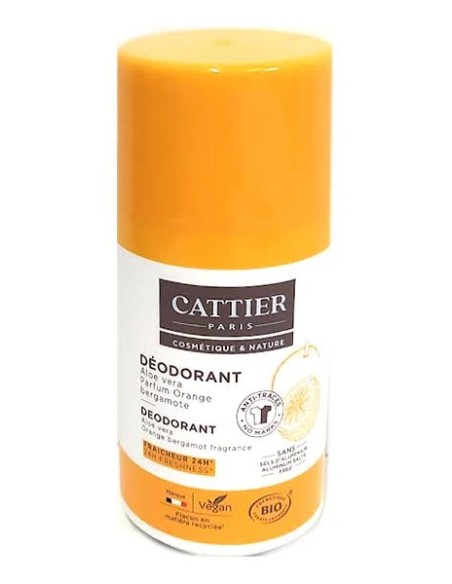 Desodorante frescor cítrico 24h roll-on 50 ml Cattier