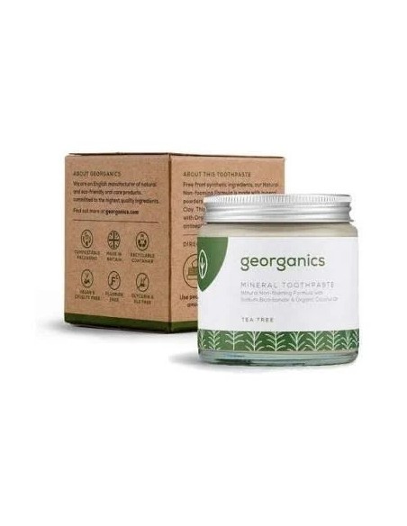 Dentífrico mineral árbol del té crema 60 ml Georganics