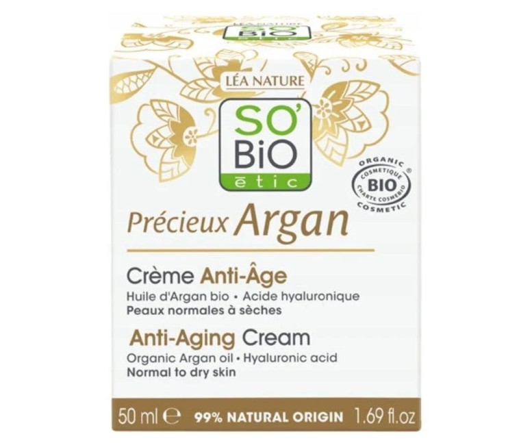 Crema de día antiedad hialurónico-argán bio 50 ml So Bio Etic