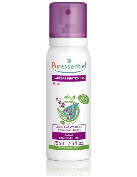 Spray antipiojos repelente 75 ml Puressentiel