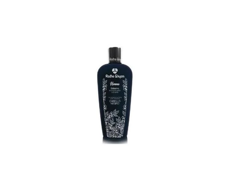 Bálsamo acondicionador henna color negro 400 ml Radhe shyam