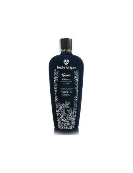 Bálsamo acondicionador henna color negro 400 ml Radhe shyam
