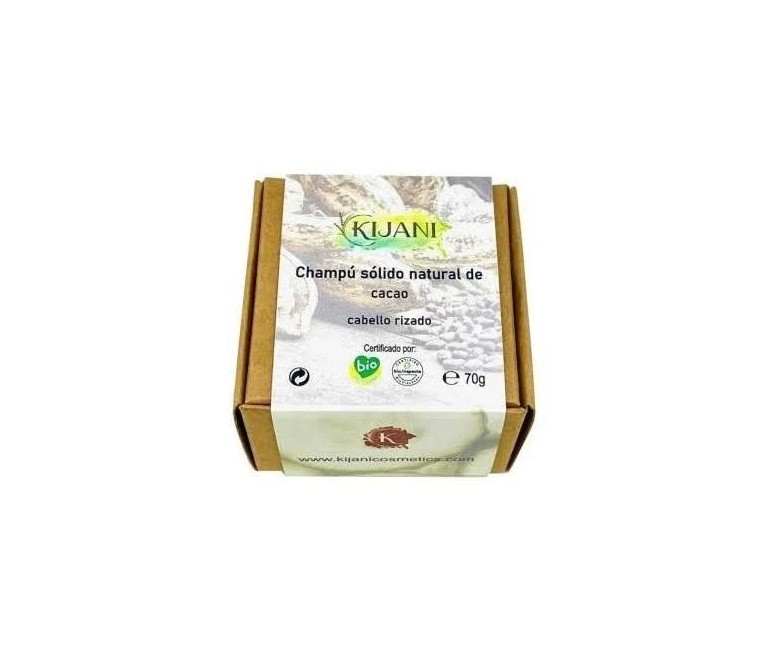 Champú sólido cabello rizado cacao 70 gr Kijani