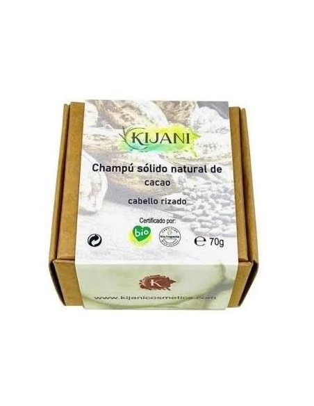 Champú sólido cabello rizado cacao 70 gr Kijani