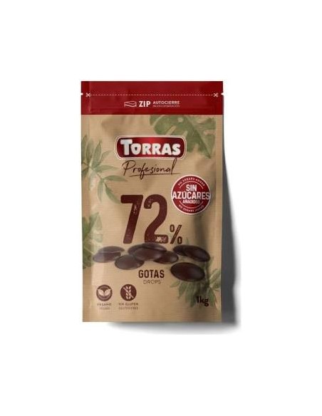 Gota 72% cacao 1 kg Torras