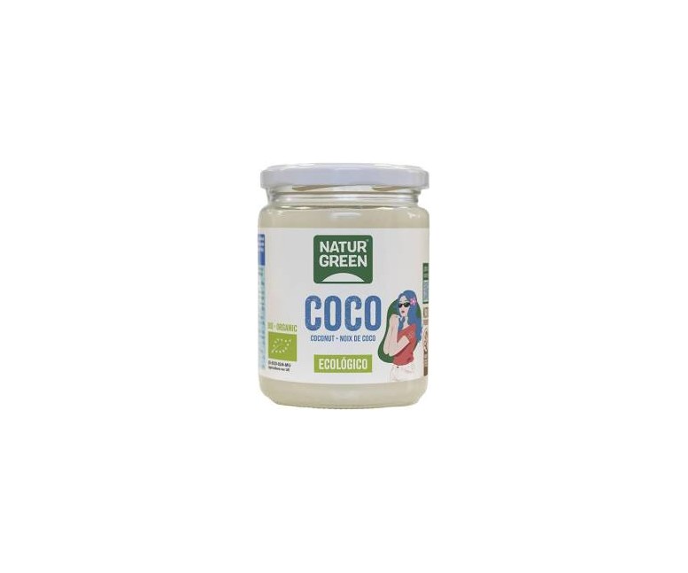 Aceite virgen de coco 1ª presión frío bio 400 gr NaturGreen