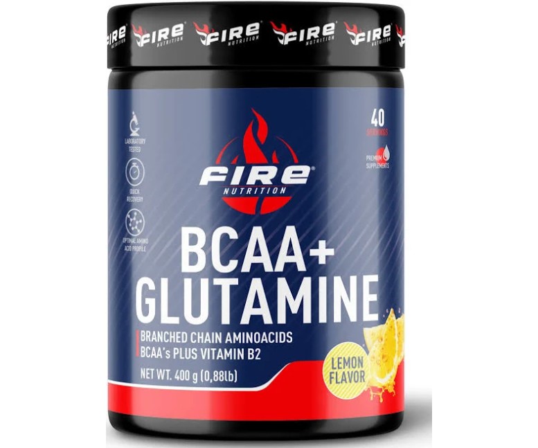 Bcaa + glutamina limón 400 gr Fire