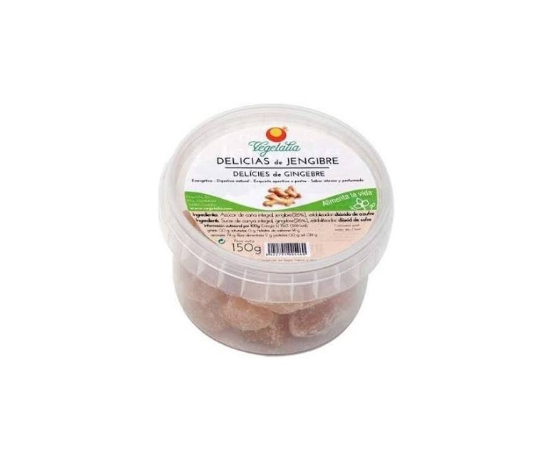 Delicias de jengibre caramelos de goma 150 gr Vegetalia