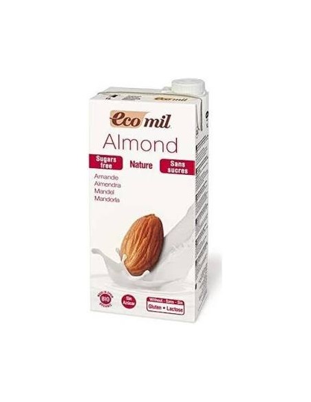 Ecomil bebida de almendras nature bio s/a 6 uds - 1 l Almond