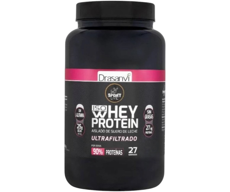 Whey proteína aislado neutro Sport live 800 gr Drasanvi