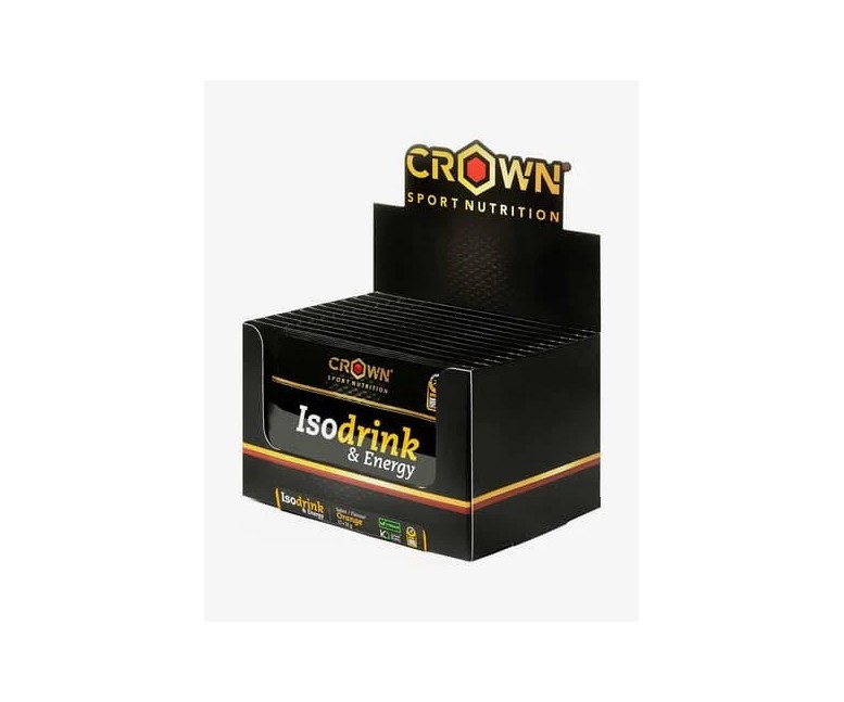 Isodrink & energy monodosis naranja 12 cap - 32 gr Crown Sport Nutrition