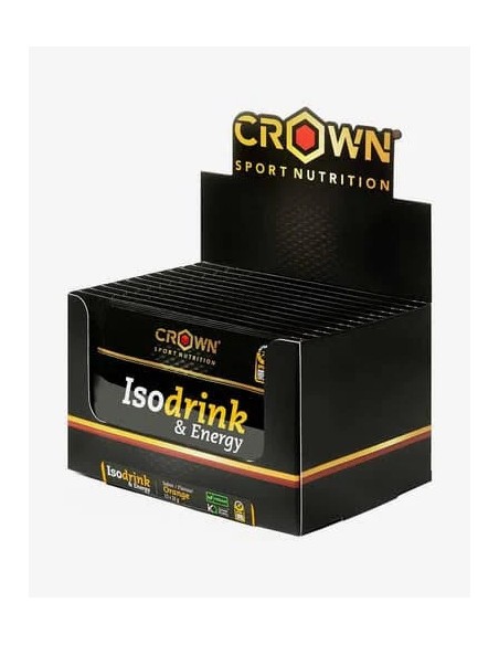 Isodrink & energy monodosis naranja 12 cap - 32 gr Crown Sport Nutrition