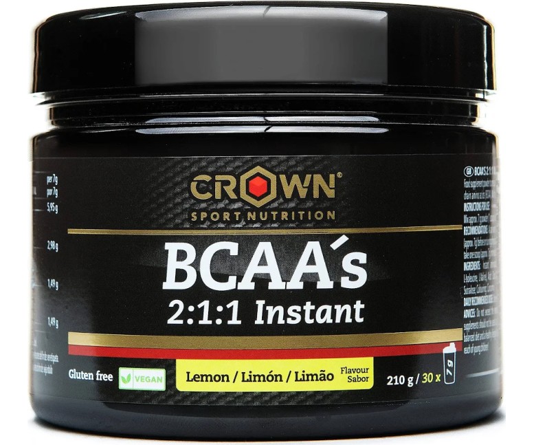 Bcaas instant limón 210 gr Crown Sport Nutrition