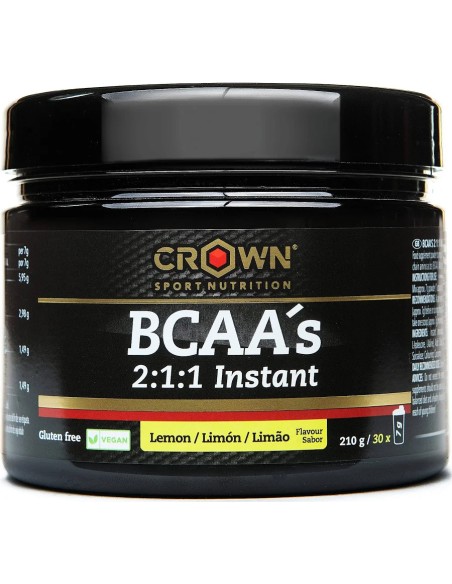 Bcaas instant limón 210 gr Crown Sport Nutrition