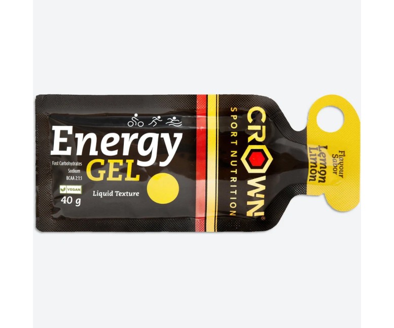 Energy gel limón 40 gr Crown Sport Nutrition