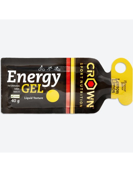 Energy gel limón 40 gr Crown Sport Nutrition