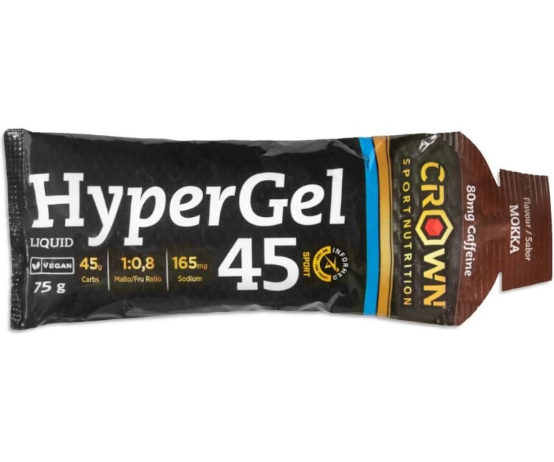 Hypergel 45 moka + cafeína moka cafeína 75 gr Crown Sport Nutrition