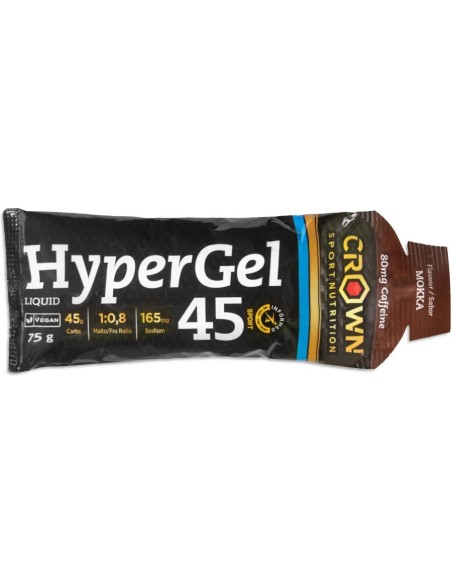 Hypergel 45 moka + cafeína moka cafeína 75 gr Crown Sport Nutrition