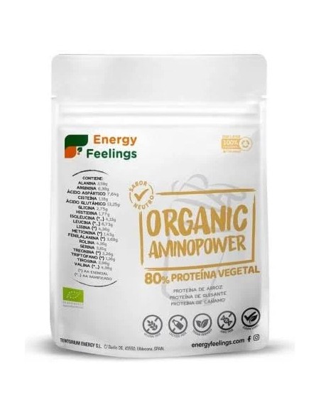 Organic aminopower neutro eco vegan sg 500 gr Energy Feelings