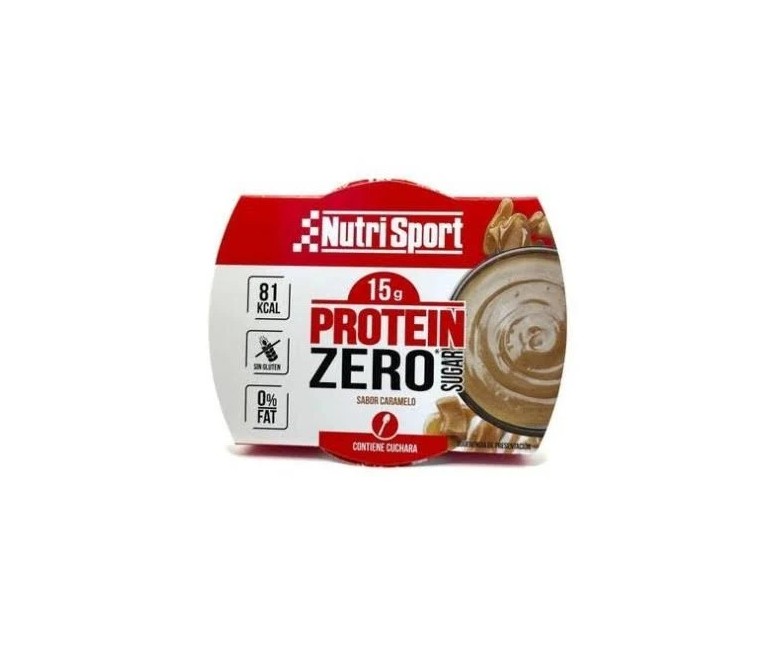 Pudding proteína zero caramelo 12 tab - 135 gr Nutrisport