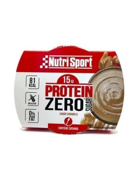 Pudding proteína zero caramelo 12 tab - 135 gr Nutrisport