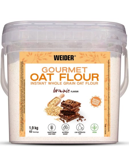 Weider harina de avena brownie 1,9 kg Weider