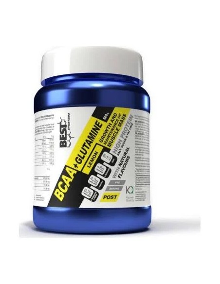 Bcaa+glutamina limón 500 gr Best Protein