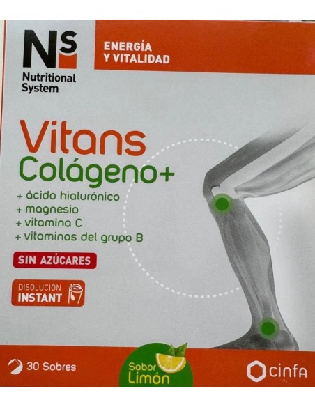 Ns vitans colágeno+ limón 30 sobres NS
