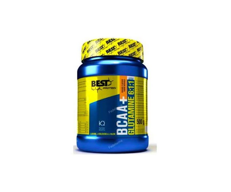 Bcaa+glutamina naranja 500 gr Best Protein