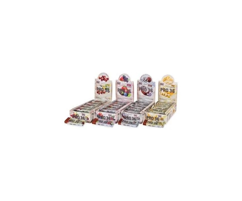 Pro 36 barrita proteica 36% f.bosque 24 uds - 35 gr Best Protein