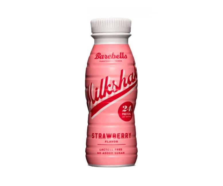 Bebida milkshake proteína fresa 330 ml BAREBELLS