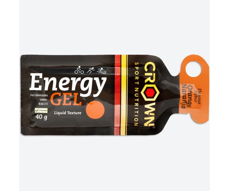 Energy gel naranja 40 gr Crown Sport Nutrition