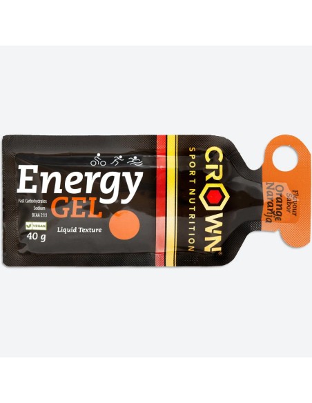 Energy gel naranja 40 gr Crown Sport Nutrition