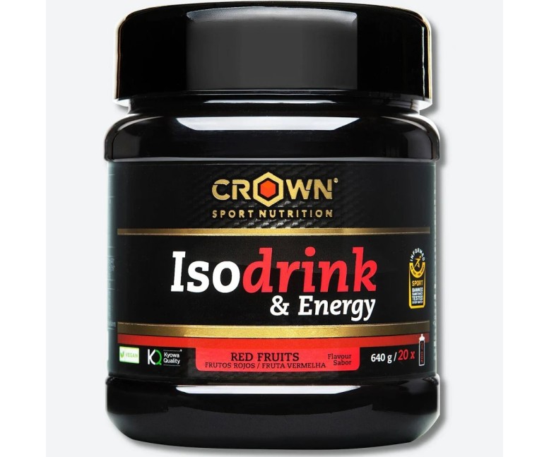 Isodrink & energy frutos rojos 20 tomas - 400 ml Crown Sport Nutrition