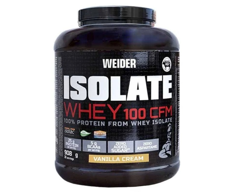 Weider isolate whey 100 cfm vainilla 908 gr Weider
