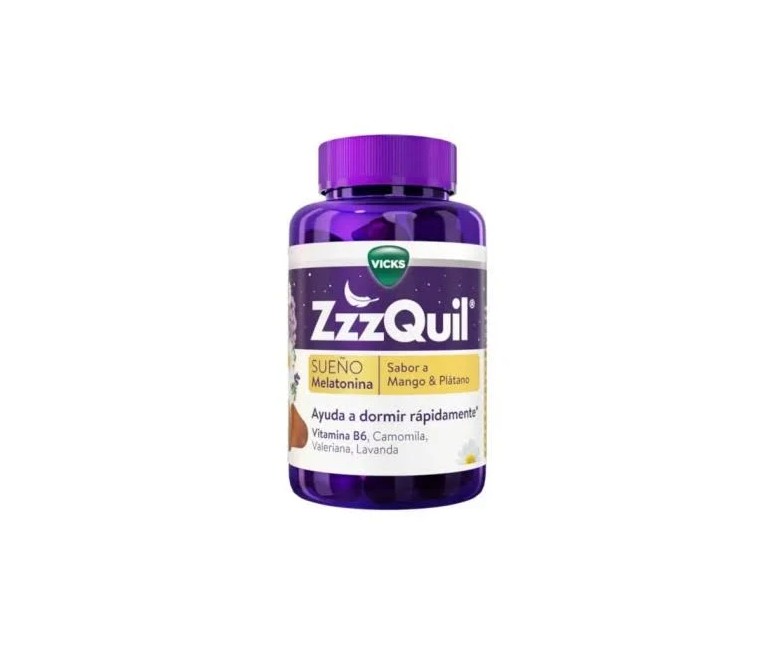 Zzzquil melatonina mango y plátano gomañolas 60 gomnolas ZZZQuil