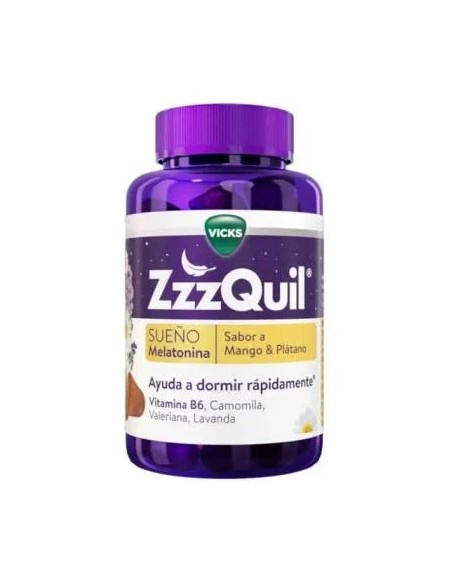 Zzzquil melatonina mango y plátano gomañolas 60 gomnolas ZZZQuil
