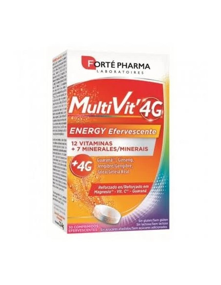 Multivit energía eferv. 30 tab - 4 gr Forte Pharma