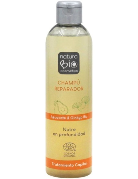 Champú reparador aguacate-ginkgo 250 ml NaturaBIO Cosmetics