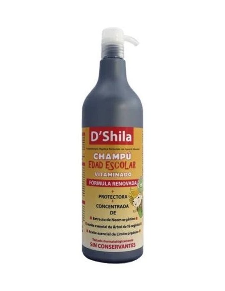 Champú vitaminado ed. escolar (parásitos) 1 l D Shila