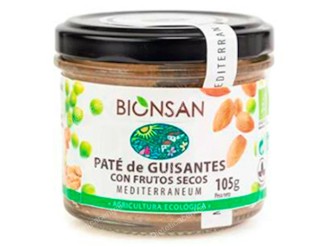 Pate de guisantes con frutos secos vegan