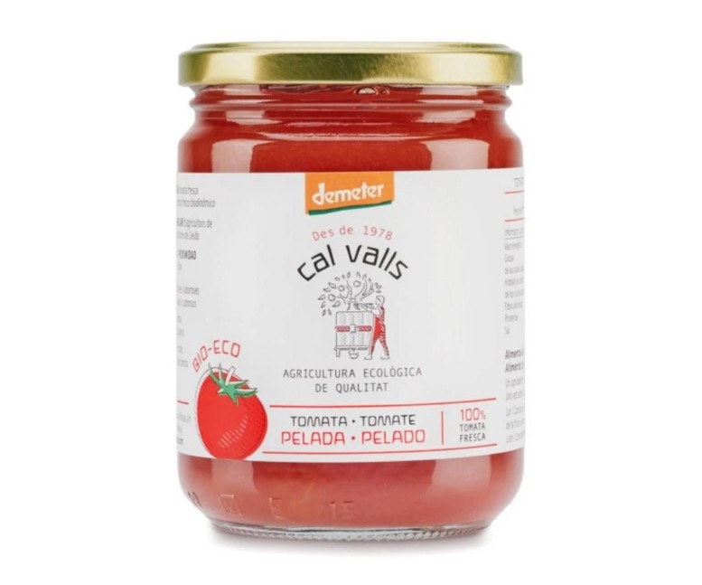 Tomate entero pelado Demeter 400 gr Cal Valls