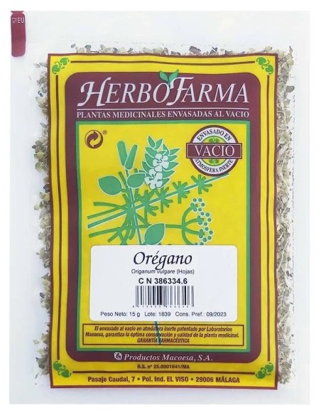 Macoesa orégano herbofarma 15 gr Macoesa