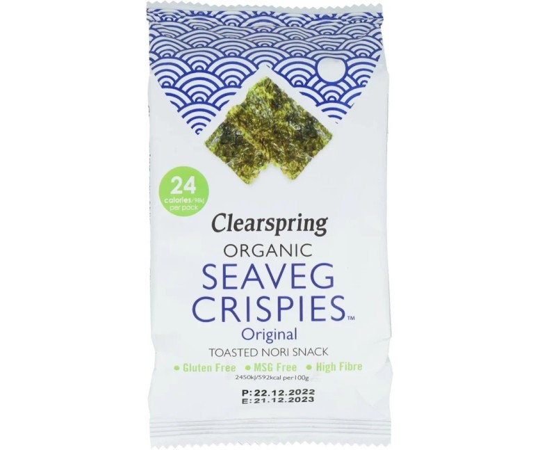 Alga nori tostada snack 4 gr Clearspring