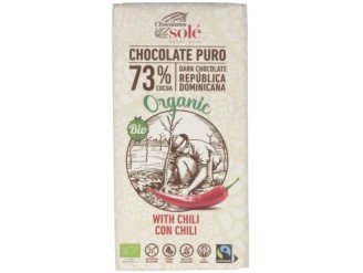 Chocolate negro 73% con chili eco sg.