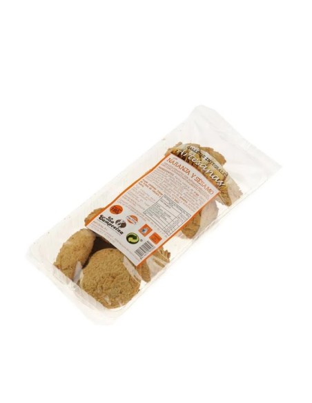 Galleta artesana naranja y sésamo 180 gr LA CAMPESINA