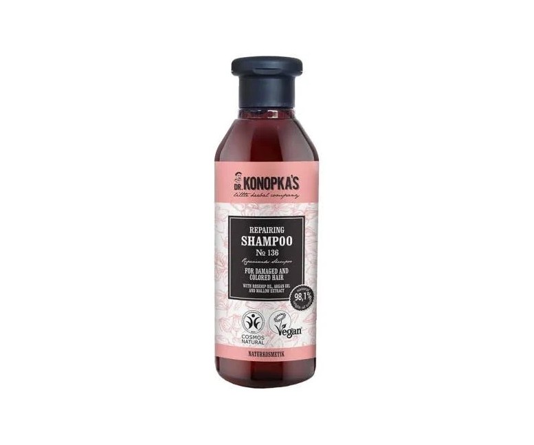 Champú reparador cabello dañado y teñido 280 ml Konopka
