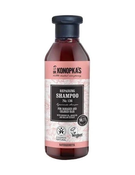 Champú reparador cabello dañado y teñido 280 ml Konopka