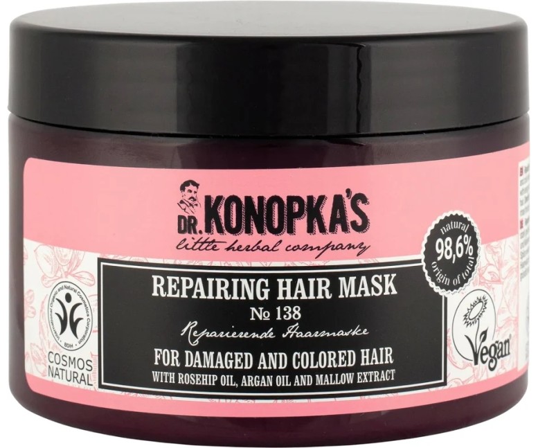 Mascarilla reparadora cabello dañado y teñido 300 ml Konopka