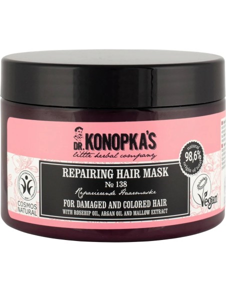 Mascarilla reparadora cabello dañado y teñido 300 ml Konopka